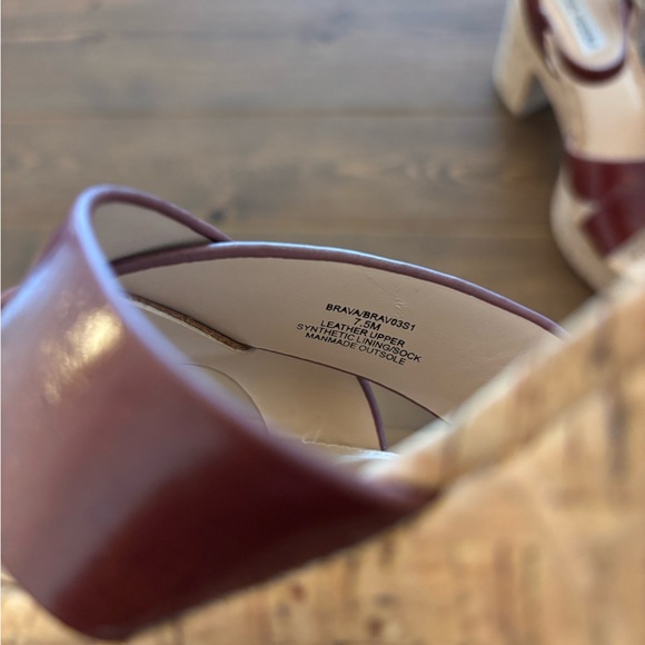 Steve Madden Brava Platform Sandal in Burgundy Brown Women’s size 7.5 - Picture 7 of 9